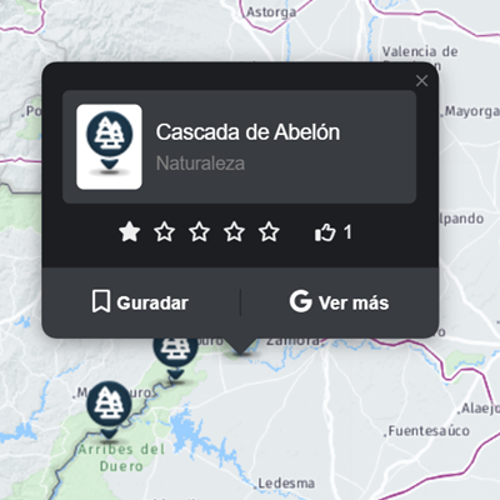 Guarda tus lugares favoritos